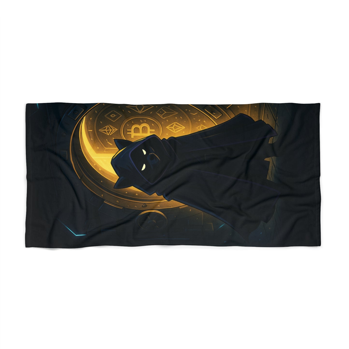 Beach Towel - The Hollow Vault Crypto Characters Design